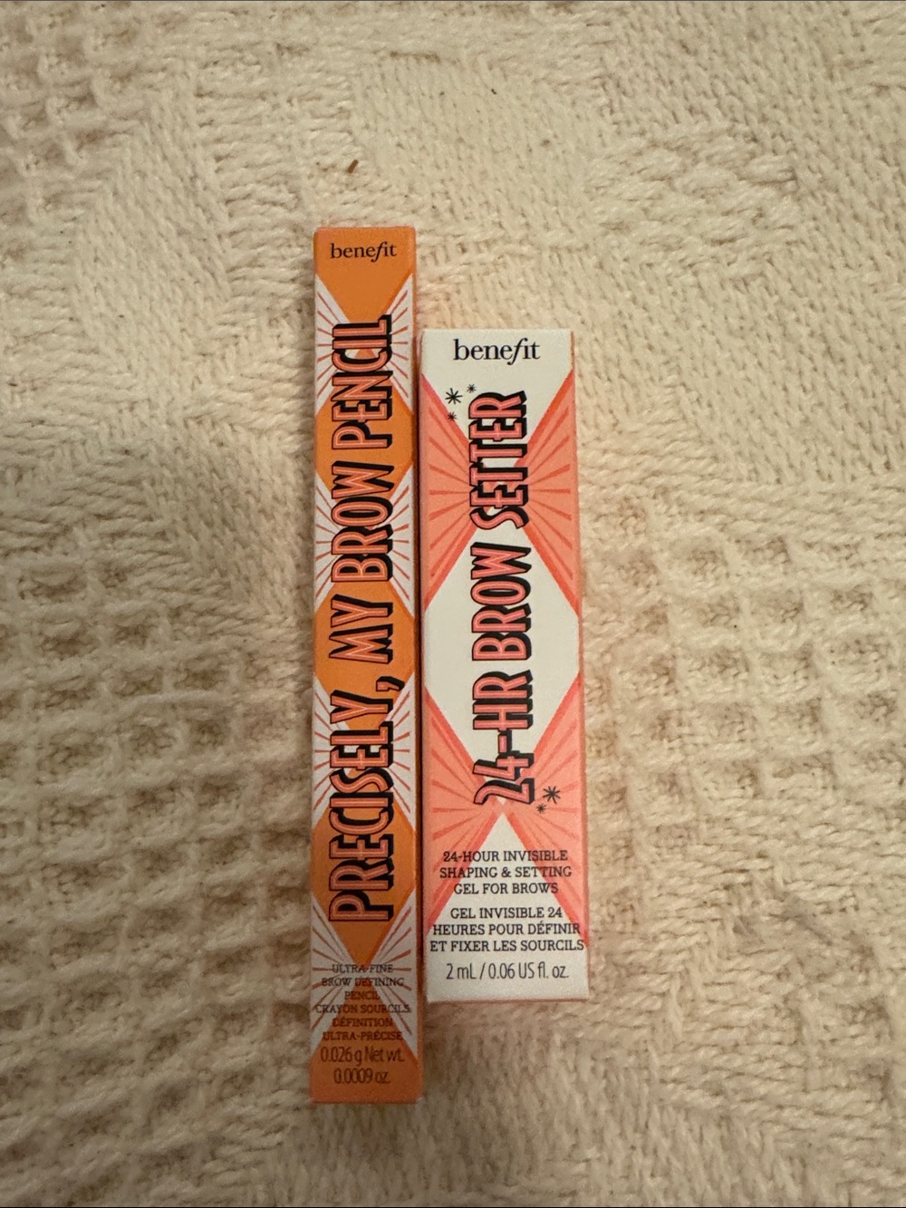 Benefit 24-hr brow setter and brow pencil
